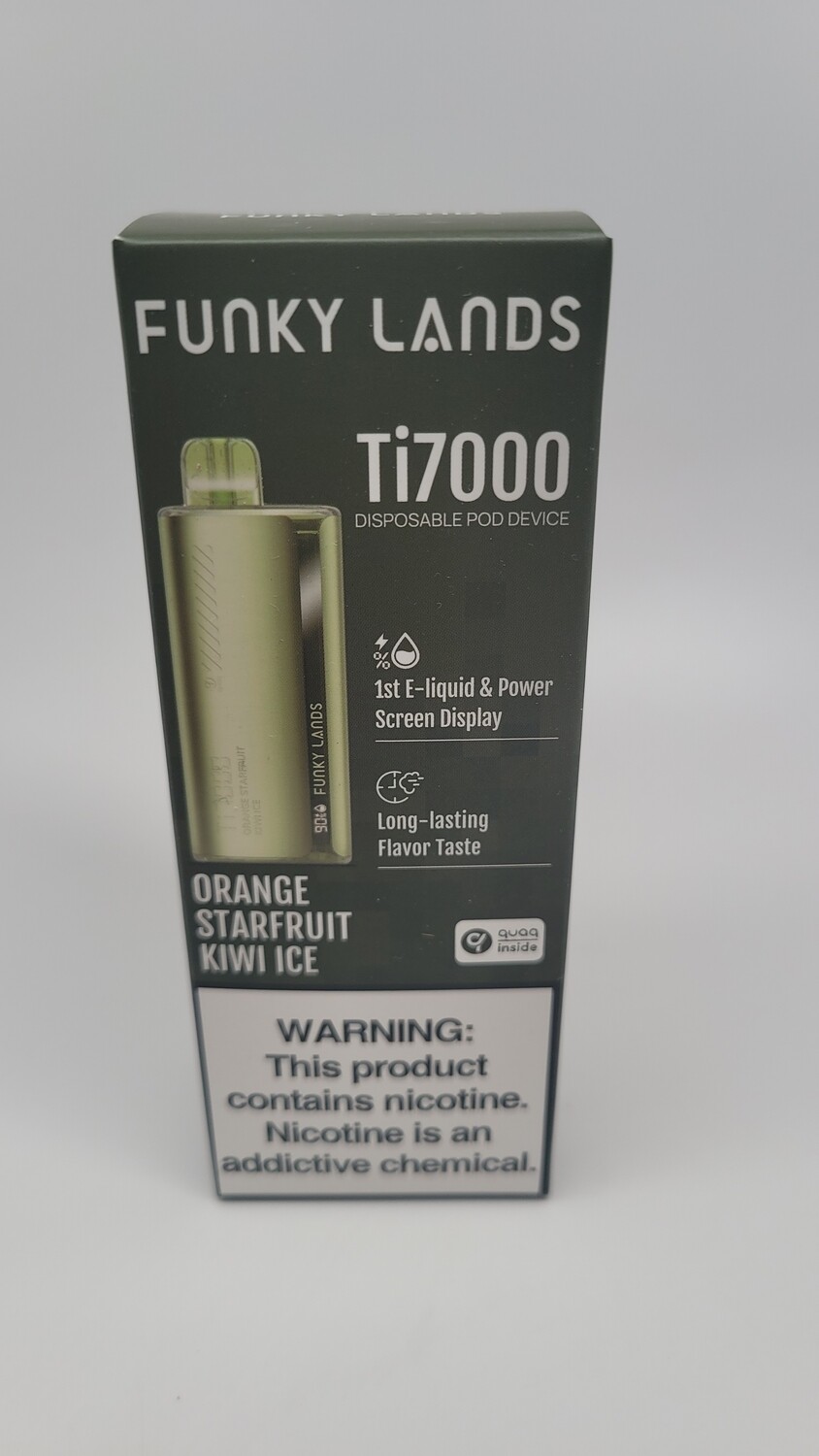 Funky Republic Ti7000 Disposable Orange Starfruit Kiwi Ice
