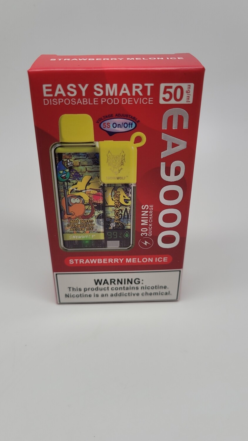 Snowwolf Easy Smart Ea9000 Disposable Strawberry Melon Ice
