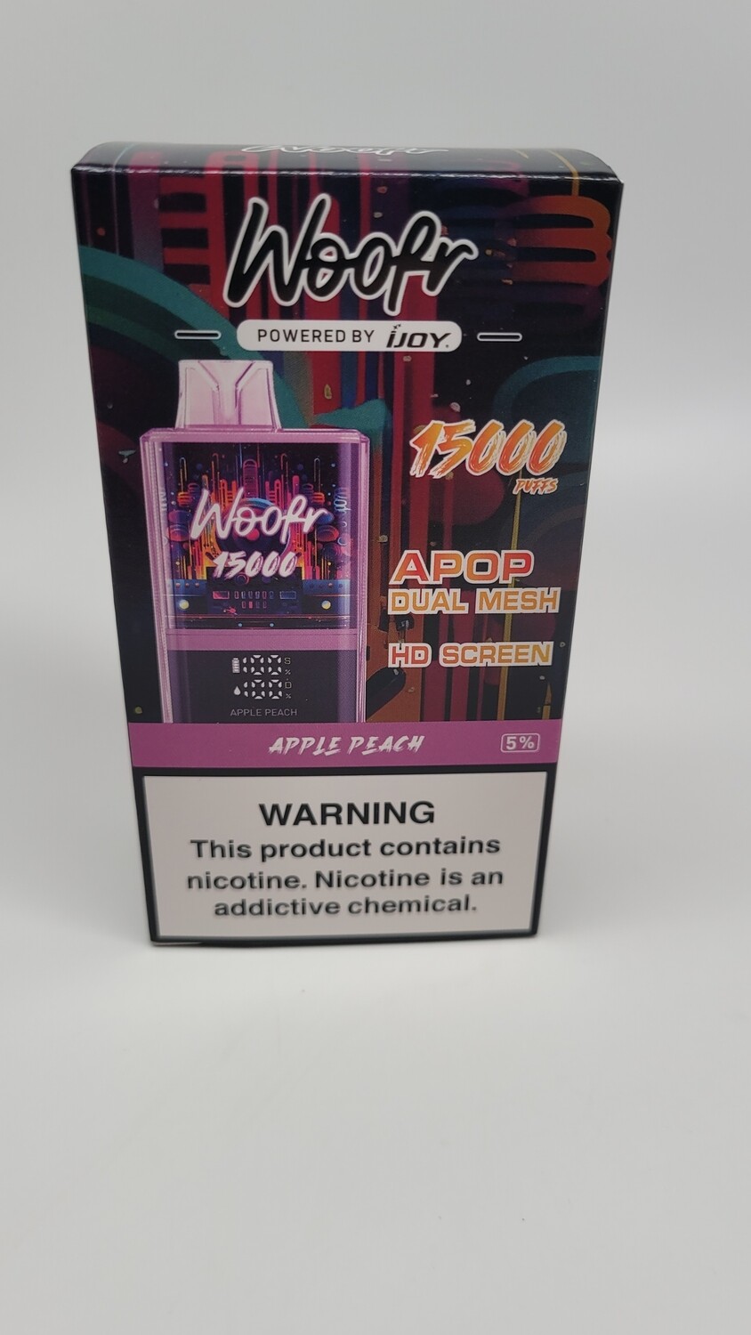 Woofr 15000 Disposable Apple Peach