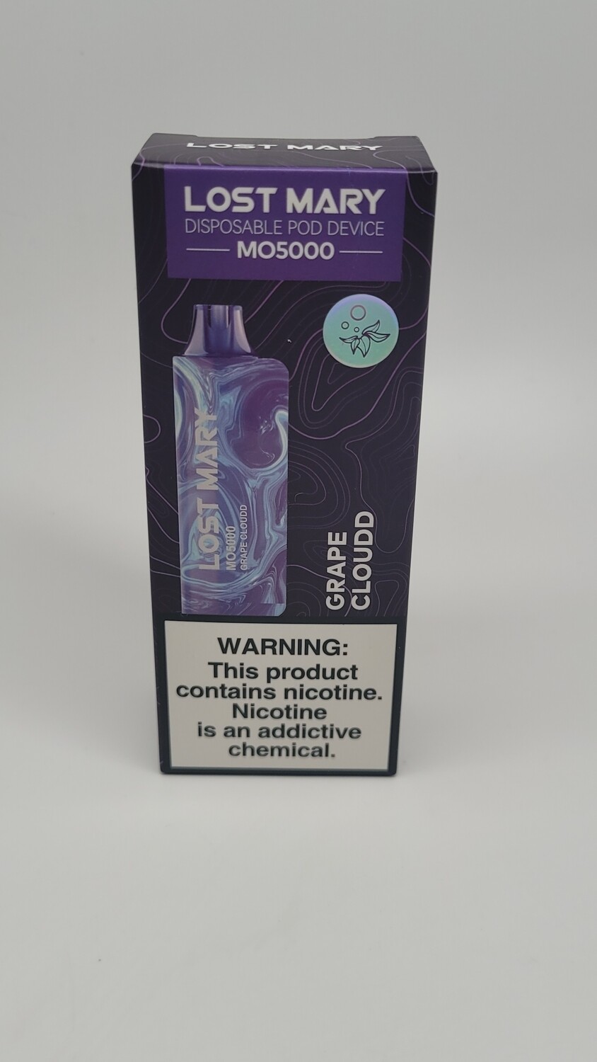 Elfbar Lost Mary M05000  Disposable Grape Cloudd