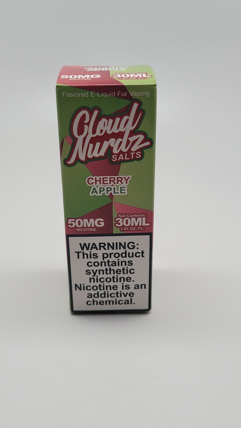 Cloud Nurdz salts  Cherry Apple