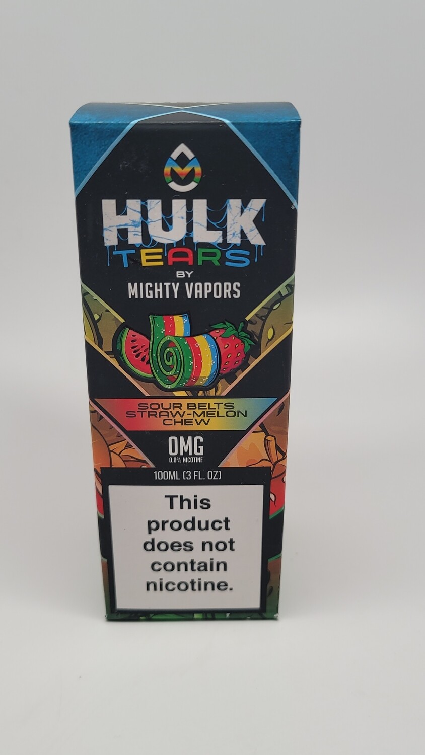 Mighty Vapors 100ml Sour Belts Straw-Melon Chew
