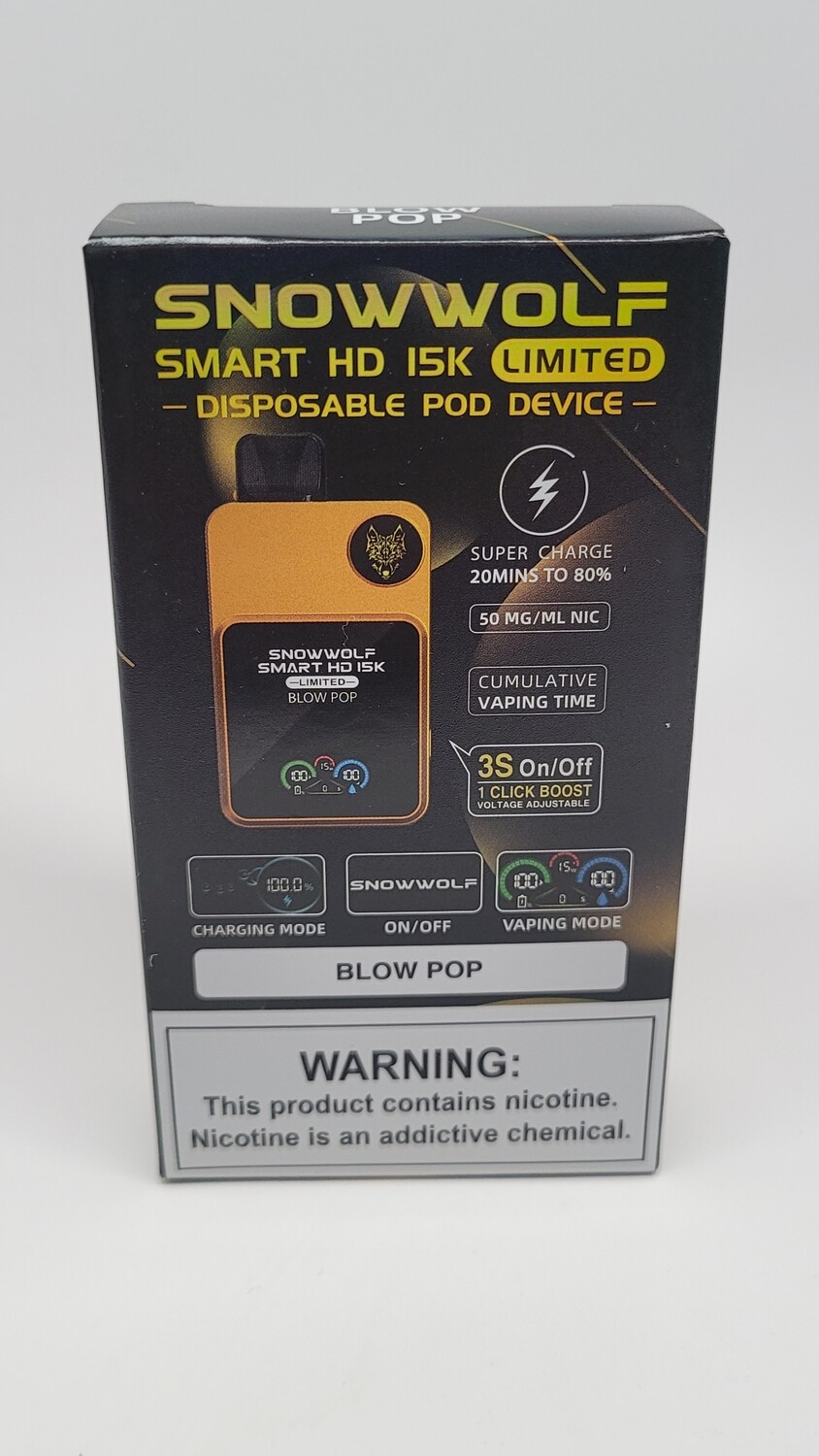 SnowWolf Smart HD 15K Blow Pop