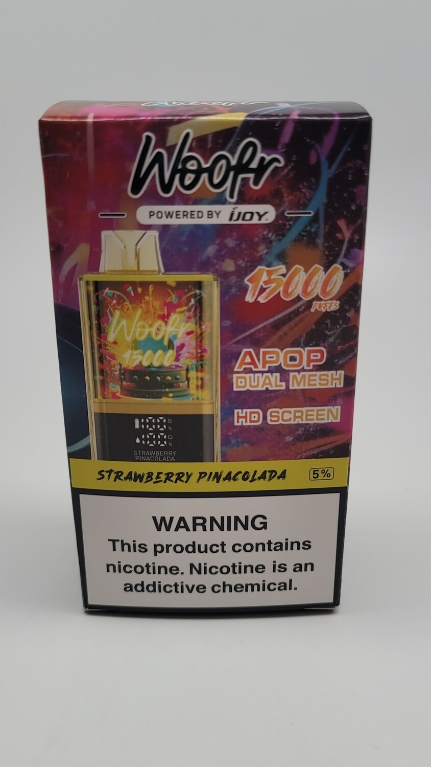 Woofr 15000 Disposable Strawberry Pinacolada