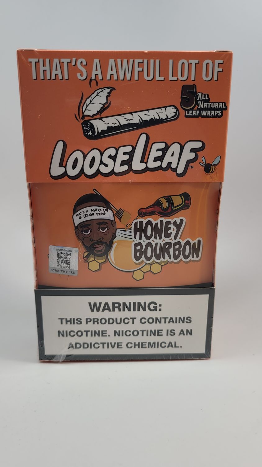 Loose Leaf 5pk wraps Honey Bourbon