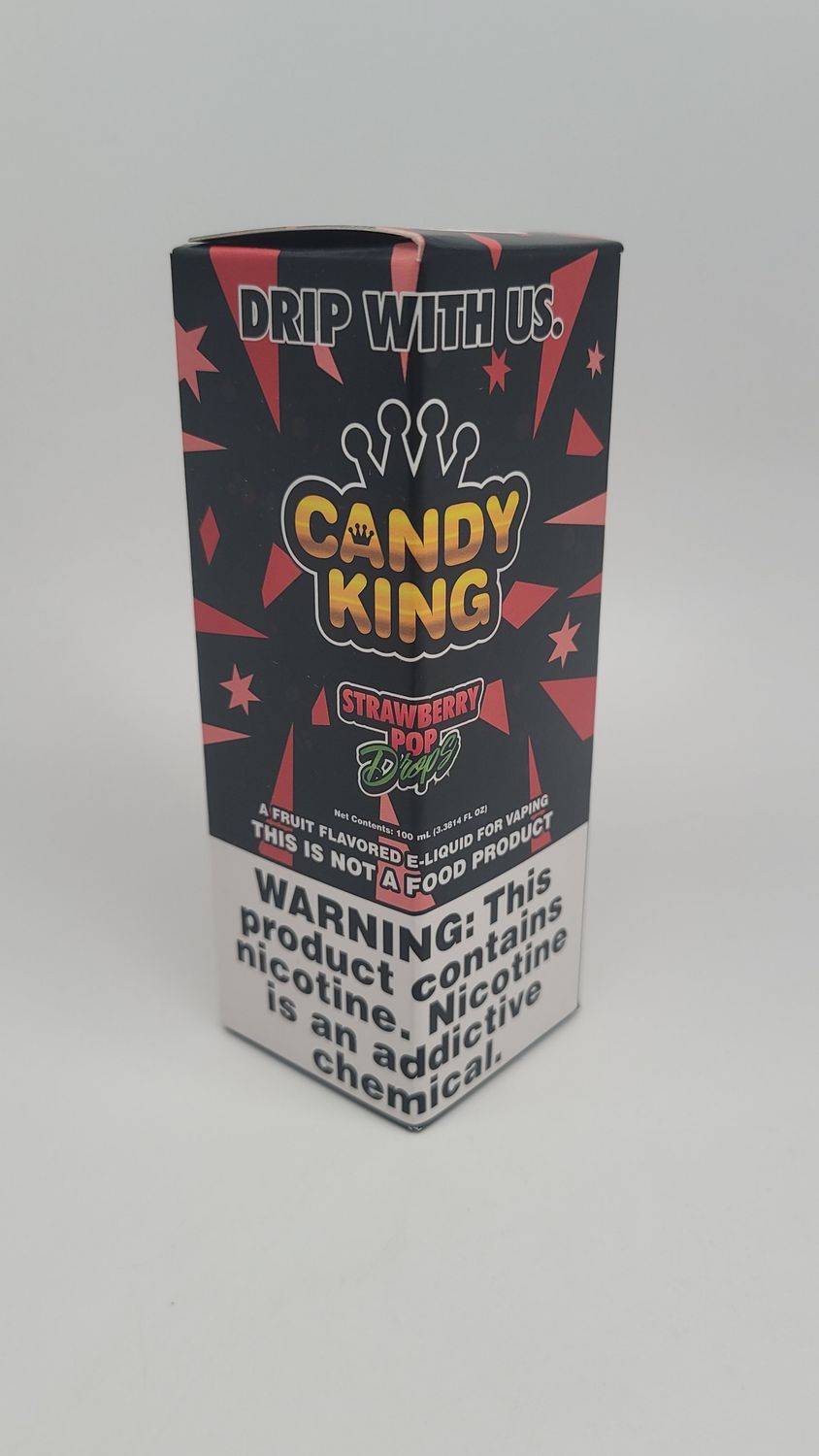 Candy King 100ml Strawberry Pop Drops
