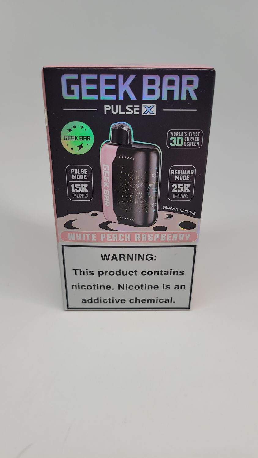 Geekbar Pulse X 25k White Peach Raspberry