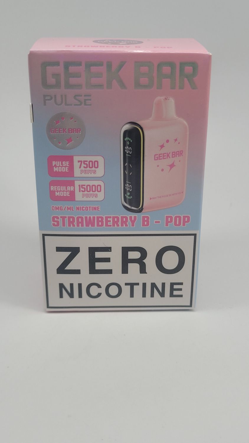 Geek Bar Pulse Zero Nicotine Strawberry B-Pop