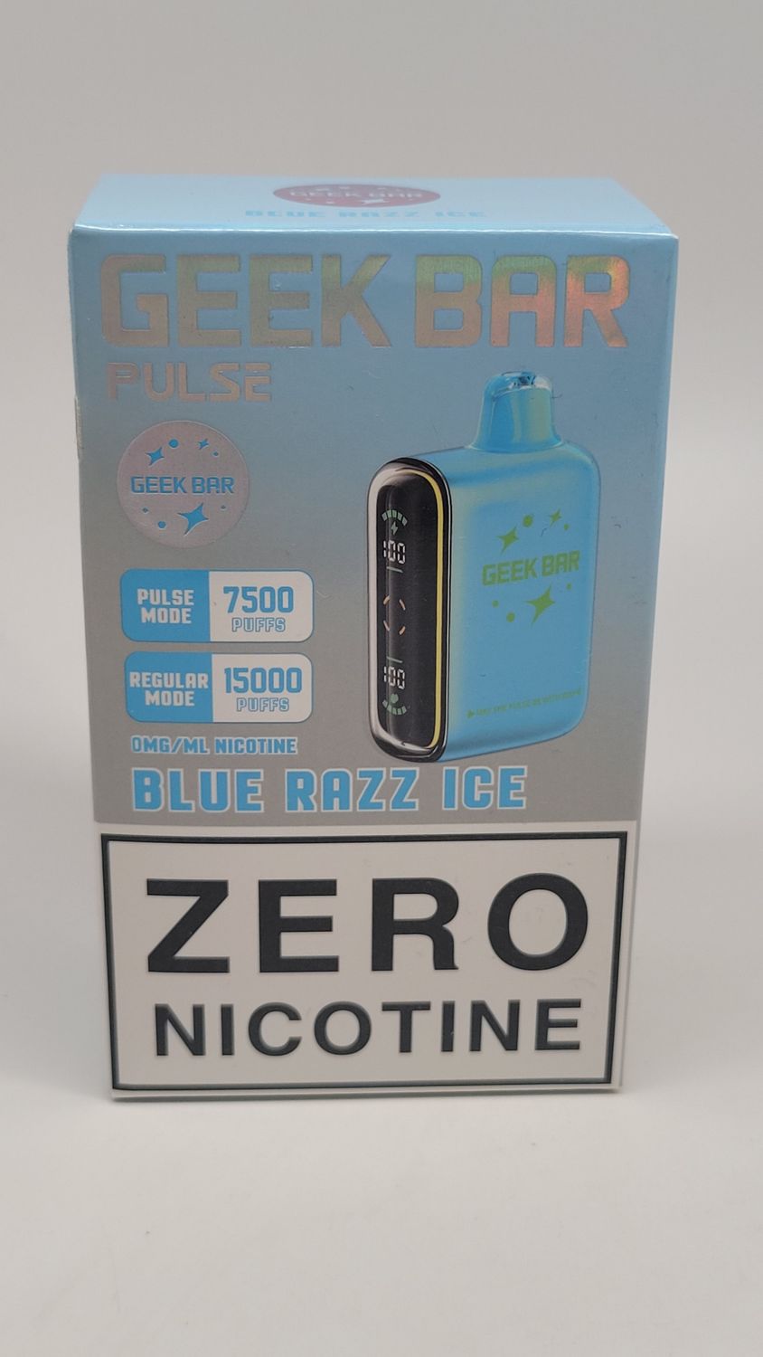 Geek Bar Pulse Zero Nicotine Blue Razz Ice 