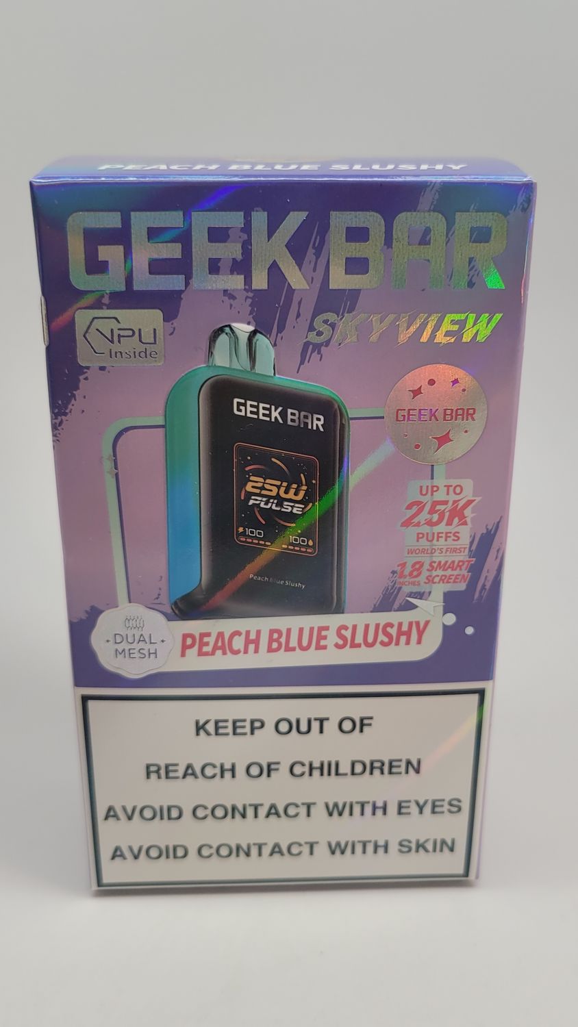 Geek Bar Skyview  25k Peach Blue Slushy