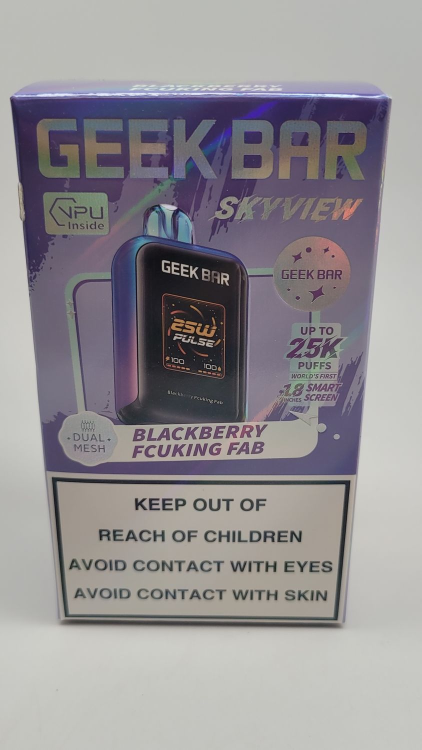 Geek Bar Skyview  25k Blackberry Fcuking Fab