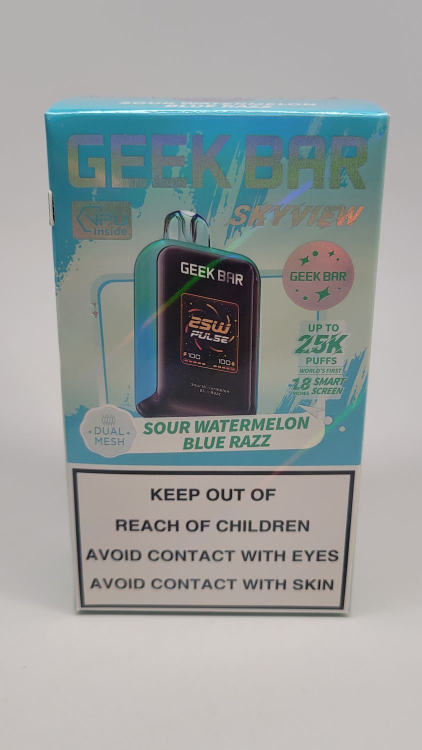 Geek Bar Skyview  25k Sour Watermelon Blue Razz