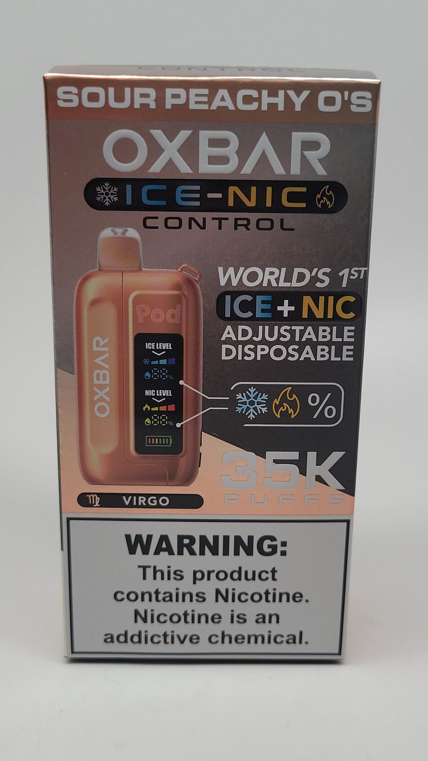 Pod Juice Oxbar 35k Disposable Sour Peachy O&#39;s