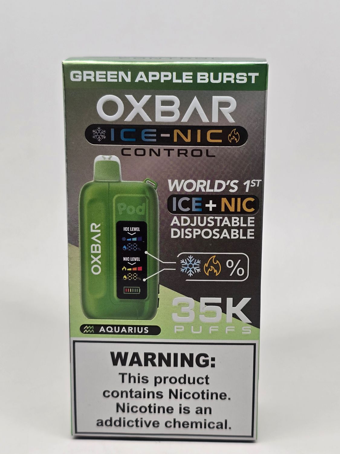 Pod Juice Oxbar 35k Disposable Green Apple Burst