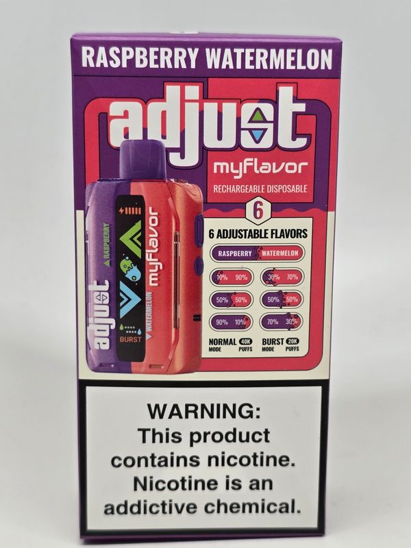 Adjust My Flavor Disposable 40K Raspberry Watermelon