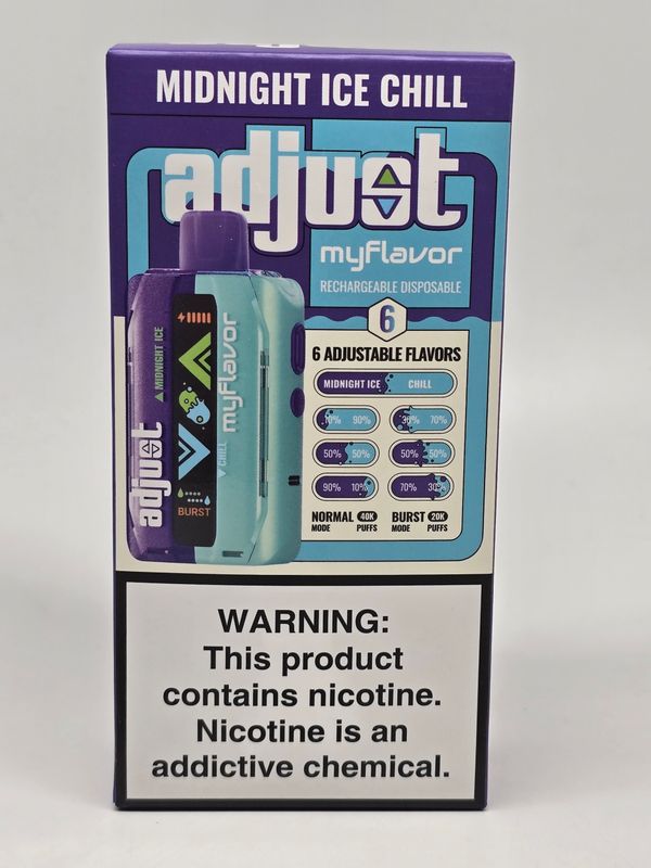 Adjust My Flavor Disposable 40K Midnight Ice Chill