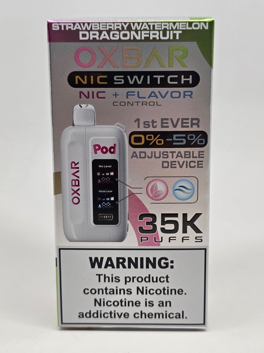 Pod Juice Oxbar 35k Nic Switch Strawberry Watermelon Dragonfruit
