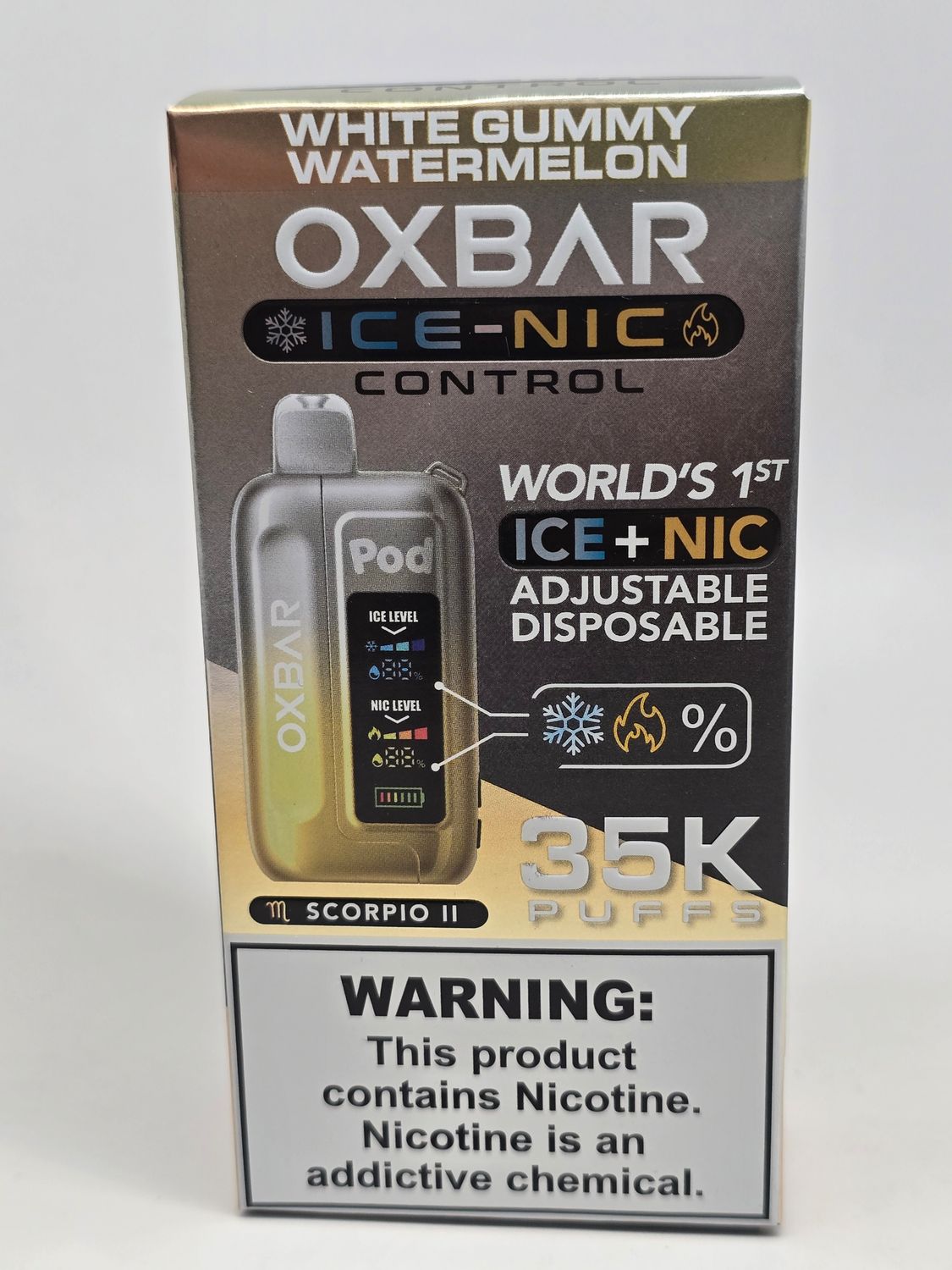Pod Juice Oxbar 35k Disposable White Gummy Watermelon