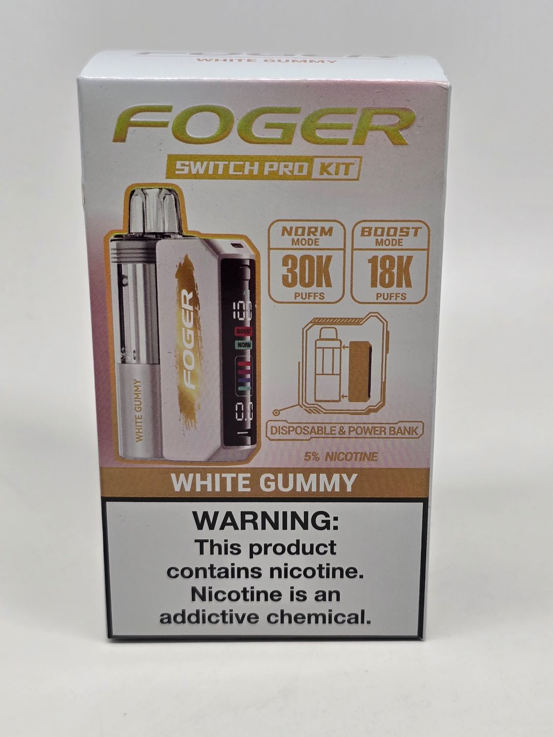 Foger Switch Pro Disposable White Gummy