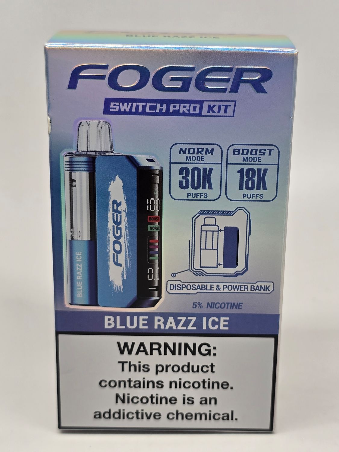 Foger Switch Pro Disposable Blue Razz ice