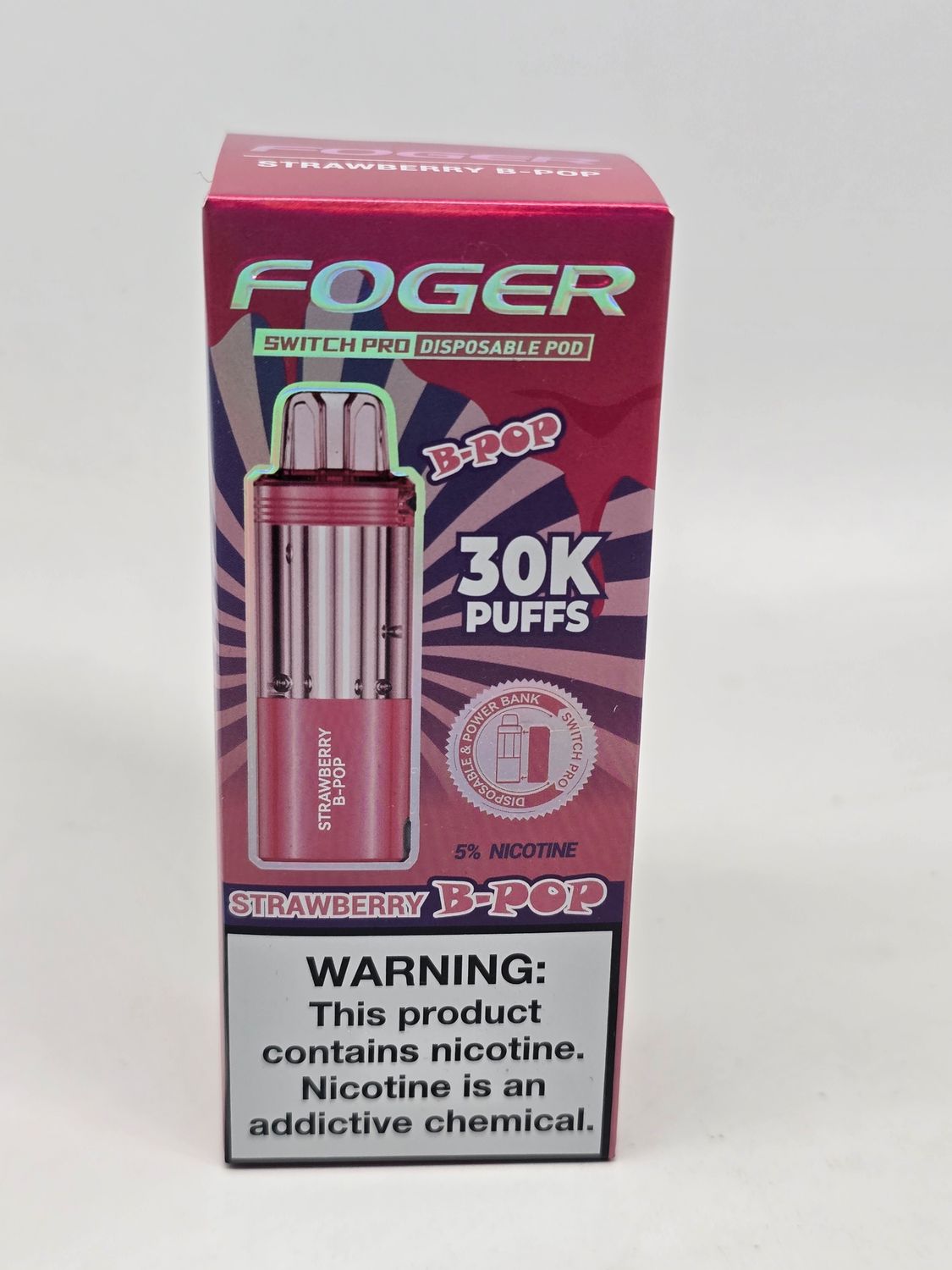 Foger Switch Pro Disposable (POD ONLY) Strawberry B-Pop