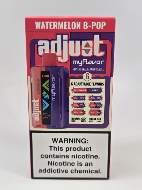 Adjust My Flavor Disposable 40K Watermelon B-Pop