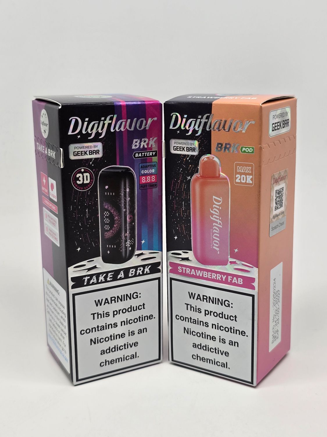 Geek Bar Digiflavor BRK pod W/ Battery Strawberry Fab