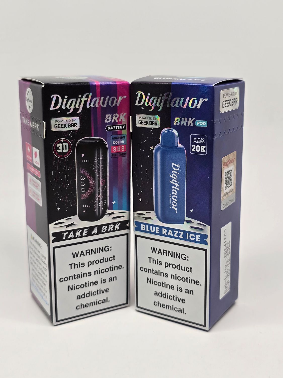 Geek Bar Digiflavor BRK pod W/ Battery Blue Razz ice