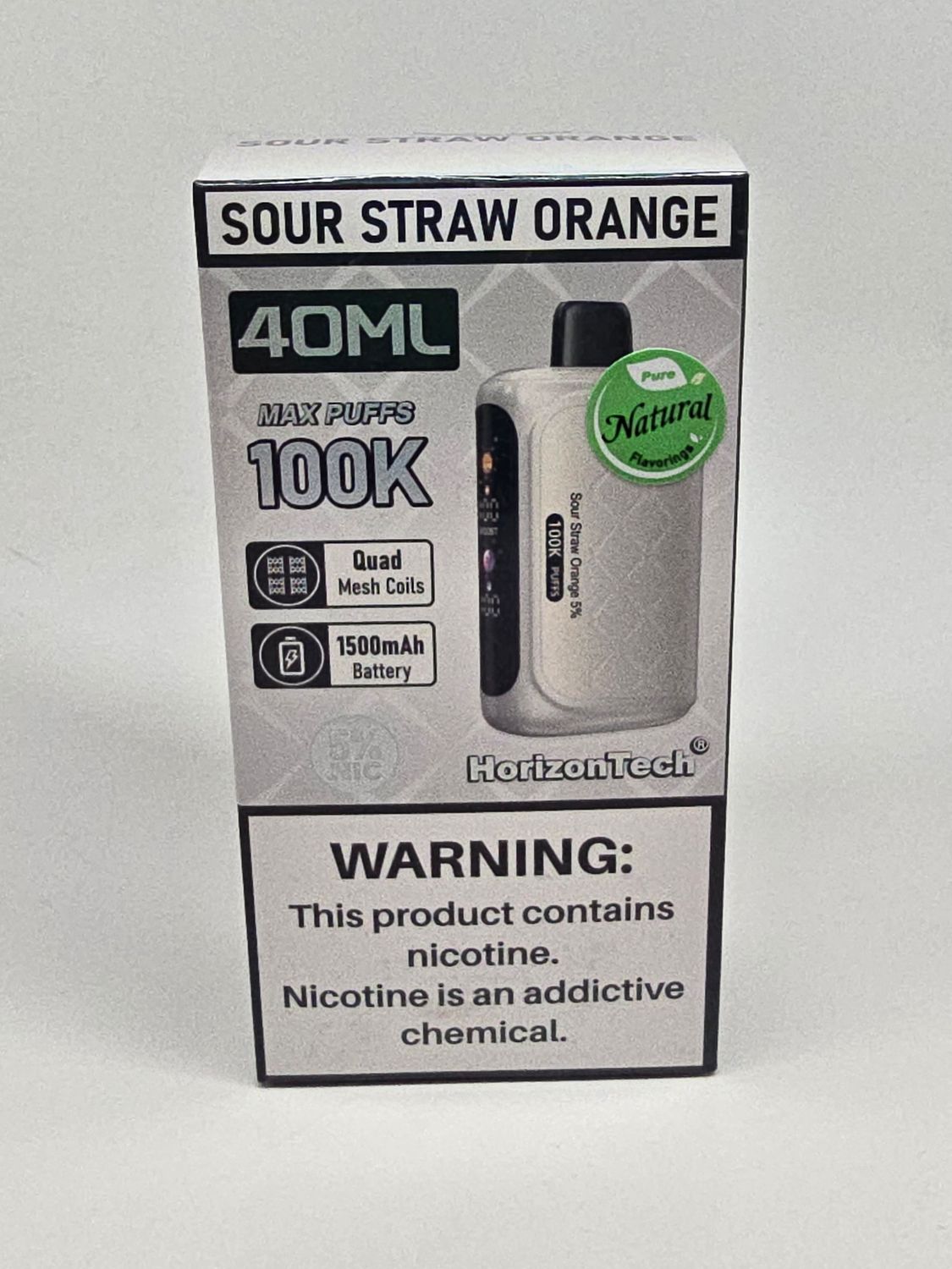 HorizonTech 100K Disposable Sour Straw Orange