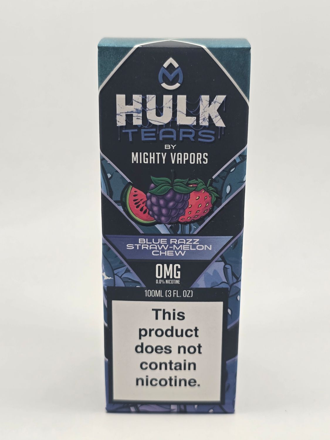 Mighty Vapors 100ml Blue Razz Straw Melon Chew