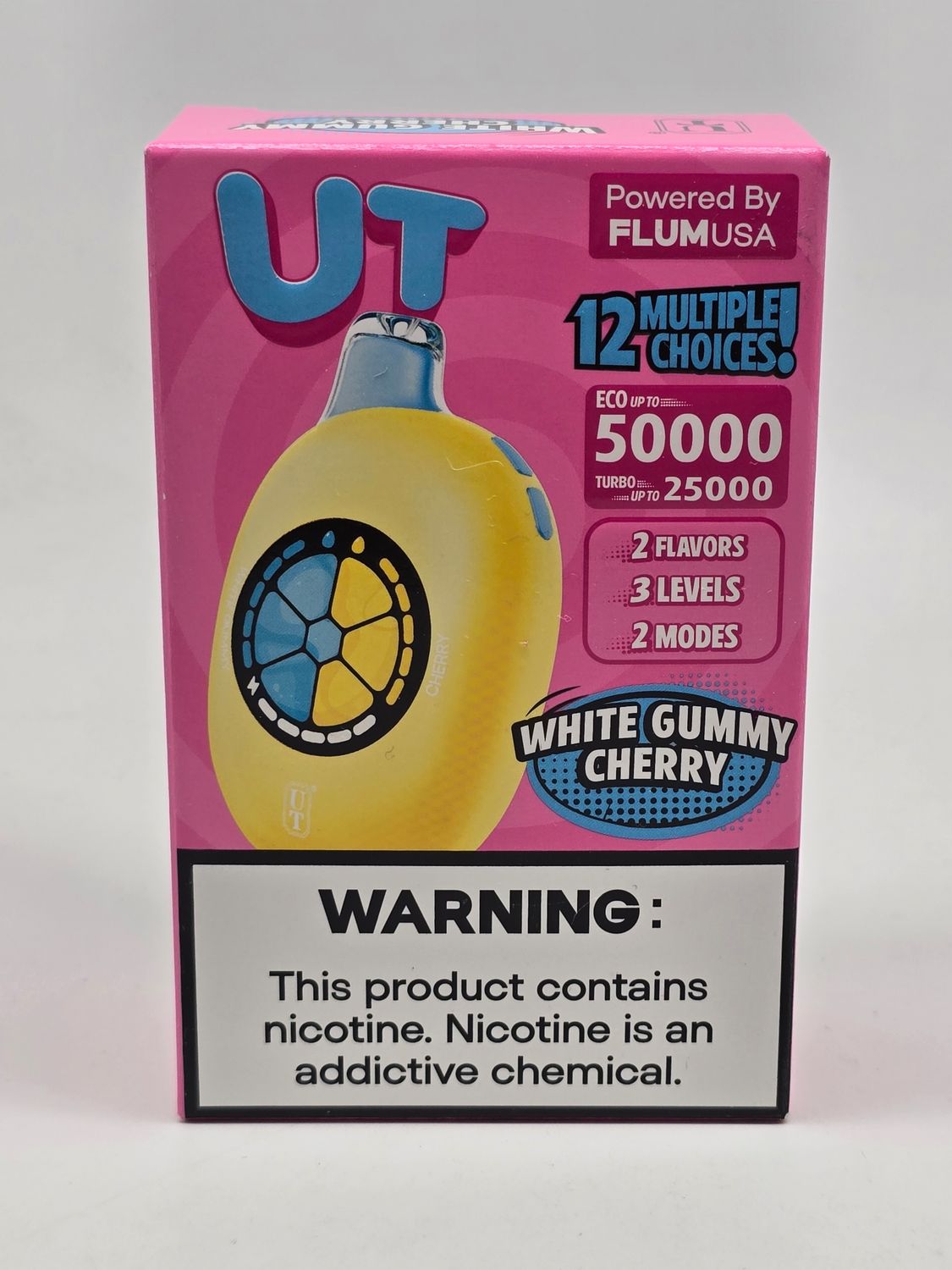 UTbar Disposable 50k White Gummy Cherry