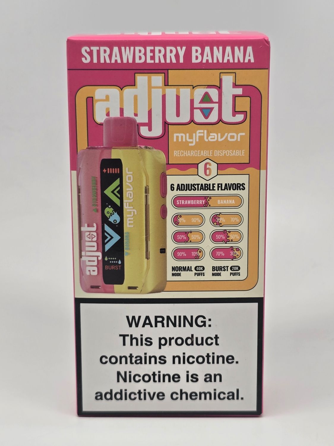 Adjust My Flavor Disposable 40K Strawberry Banana
