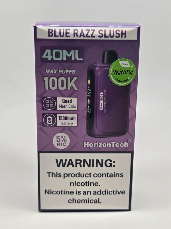 HorizonTech 100K Disposable Blue Razz Slush