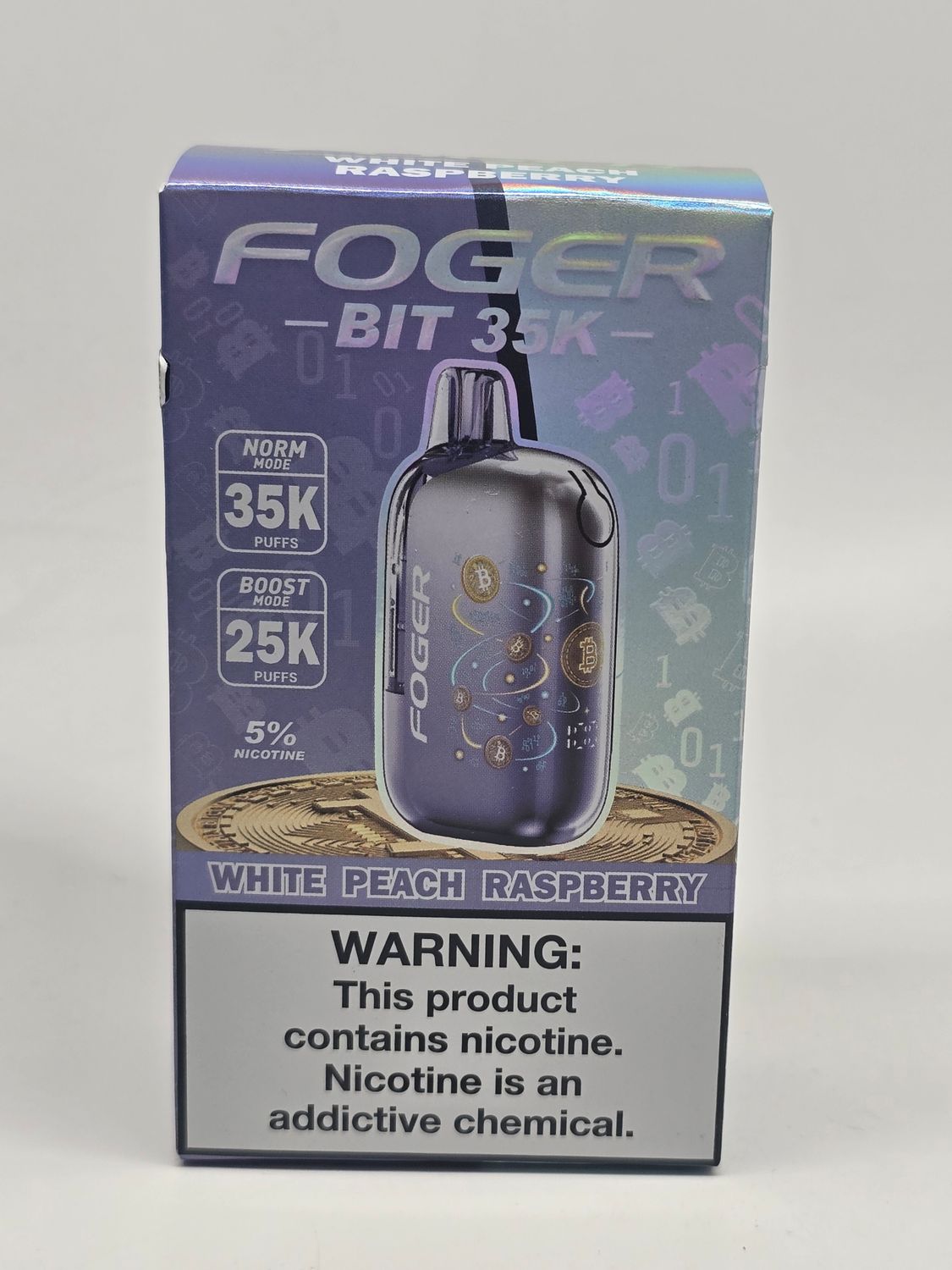 Foger Bit 35k Disposable White Peach Raspberry