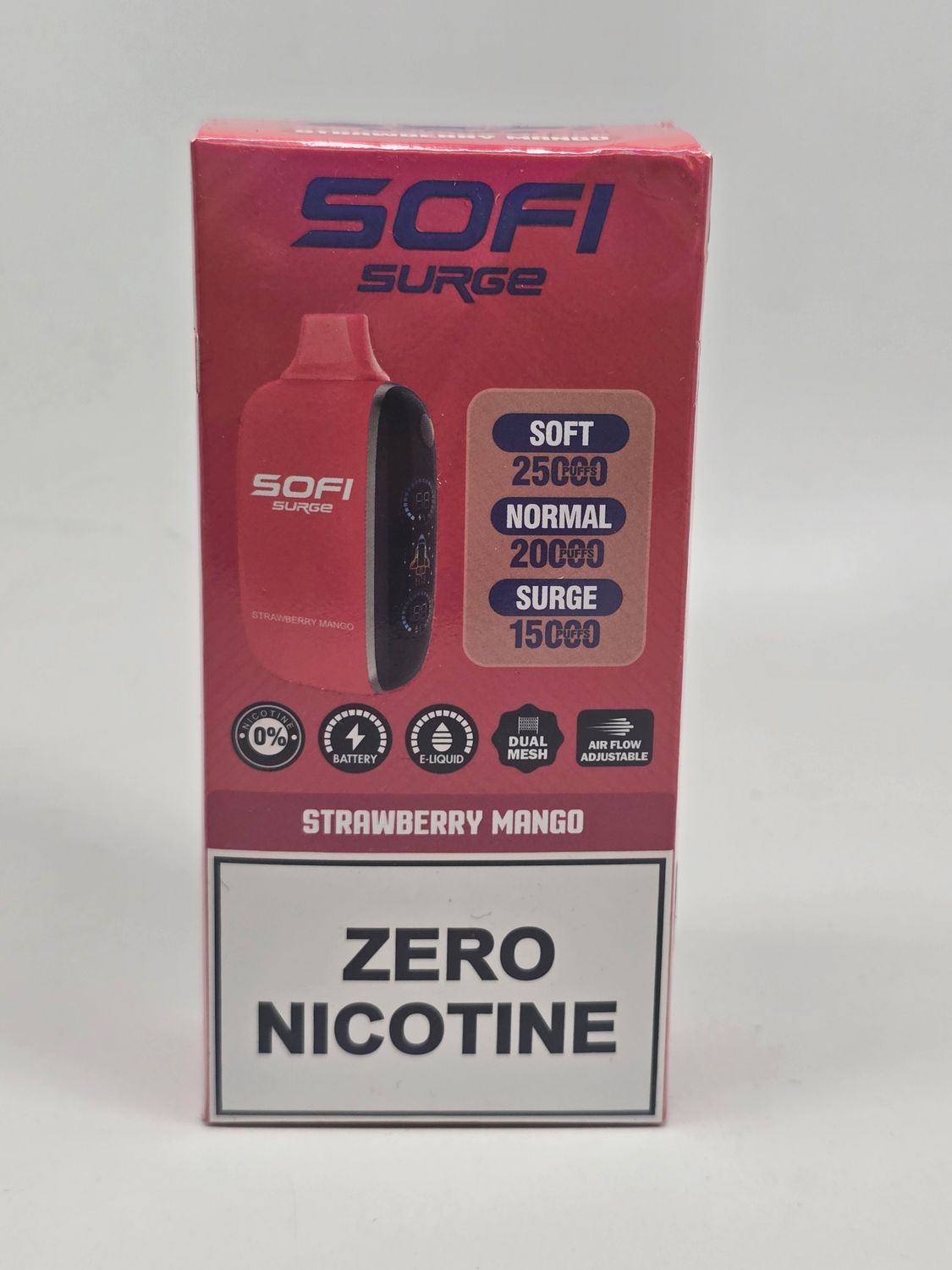 Sofi Surge 25k Zero Nicotine Strawberry Mango