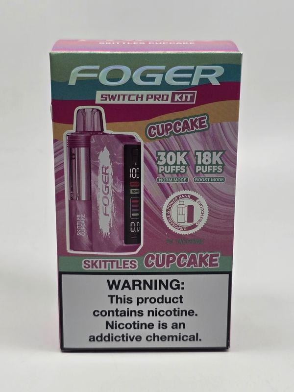 Foger Switch Pro Disposable Skittles Cupcake Foger Switch Pro Disposable Skittles Cupcake