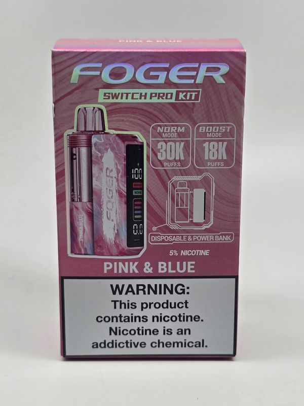 Foger Switch Pro Disposable Pink & Blue Foger Switch Pro Disposable Pink & Blue