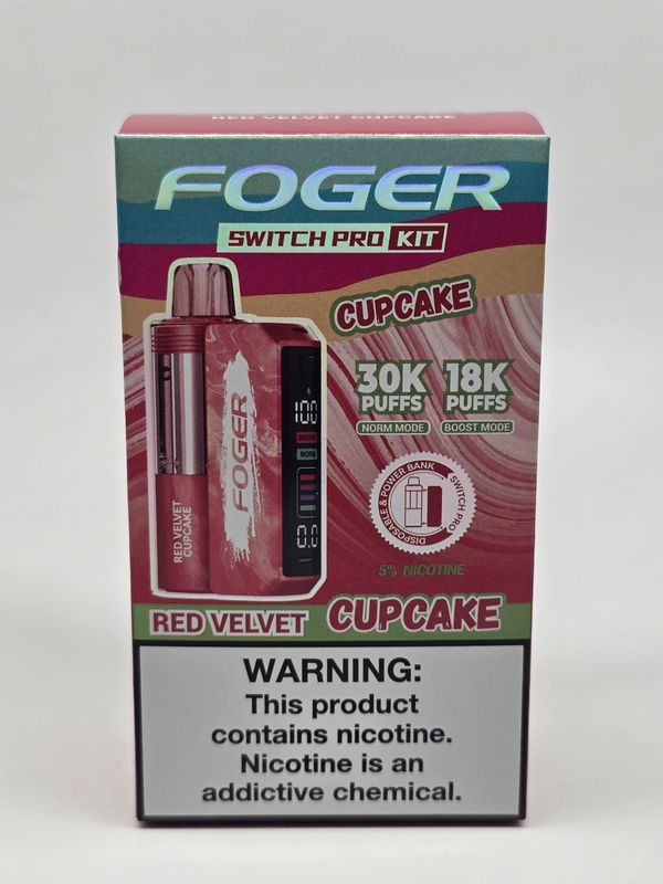 Foger Switch Pro Disposable Red Velvet Cupcake Foger Switch Pro Disposable Red Velvet Cupcake