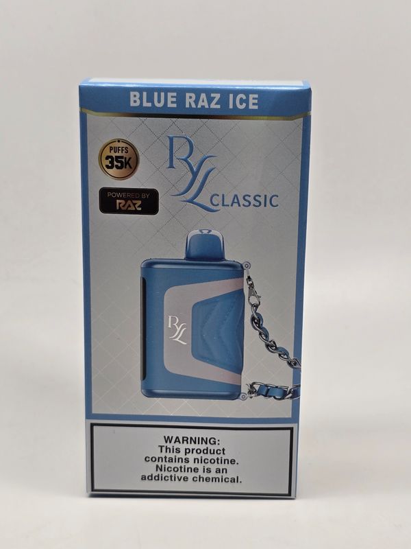 RYL Classic Disposable by Raz 35K Blue Raz Ice RYL Classic Disposable by Raz 35K Blue Raz Ice
