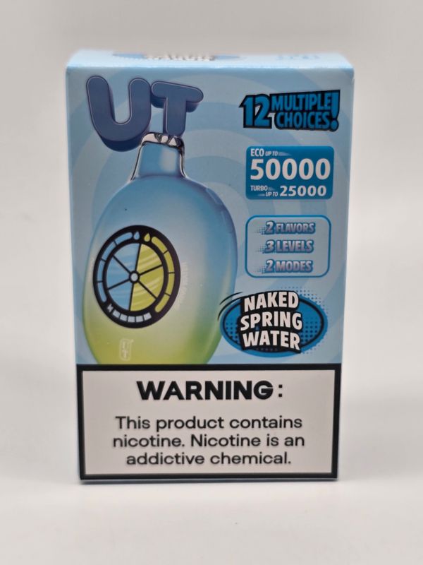 UTbar Disposable 50k Naked Spring Water UTbar Disposable 50k Naked Spring Water
