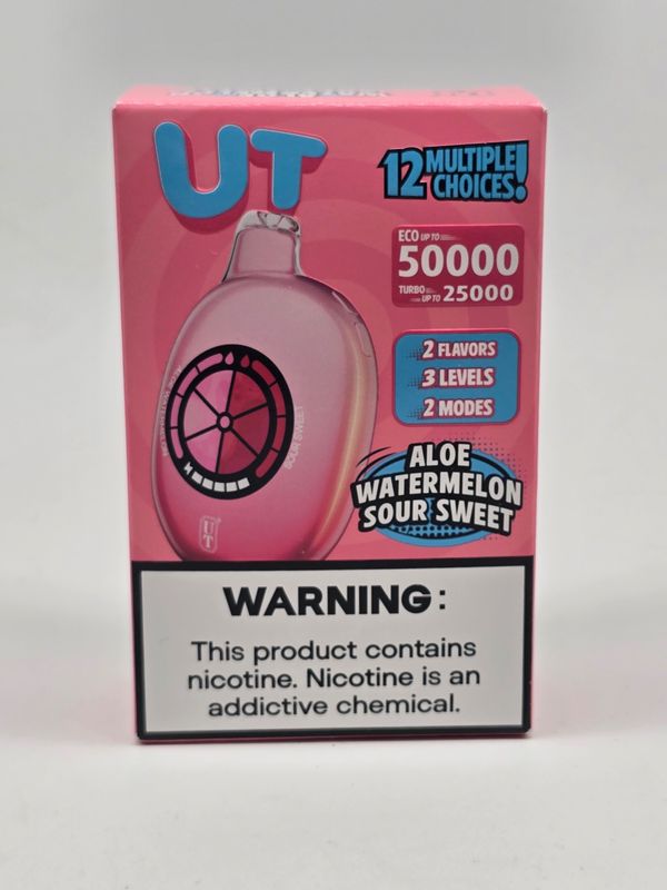 UTbar Disposable 50k Aloe Watermelon Sour Sweet UTbar Disposable 50k Aloe Watermelon Sour Sweet