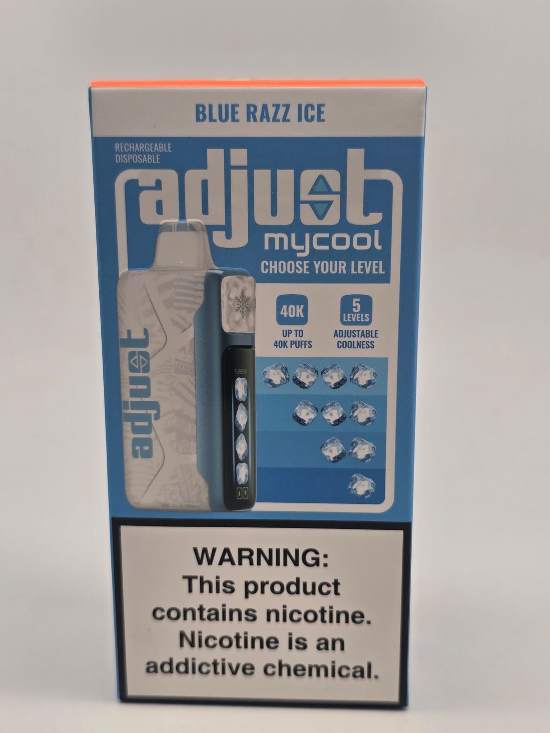 Adjust My Cool Disposable 40K Blue Razz Ice Adjust My Cool Disposable 40K Blue Razz Ice