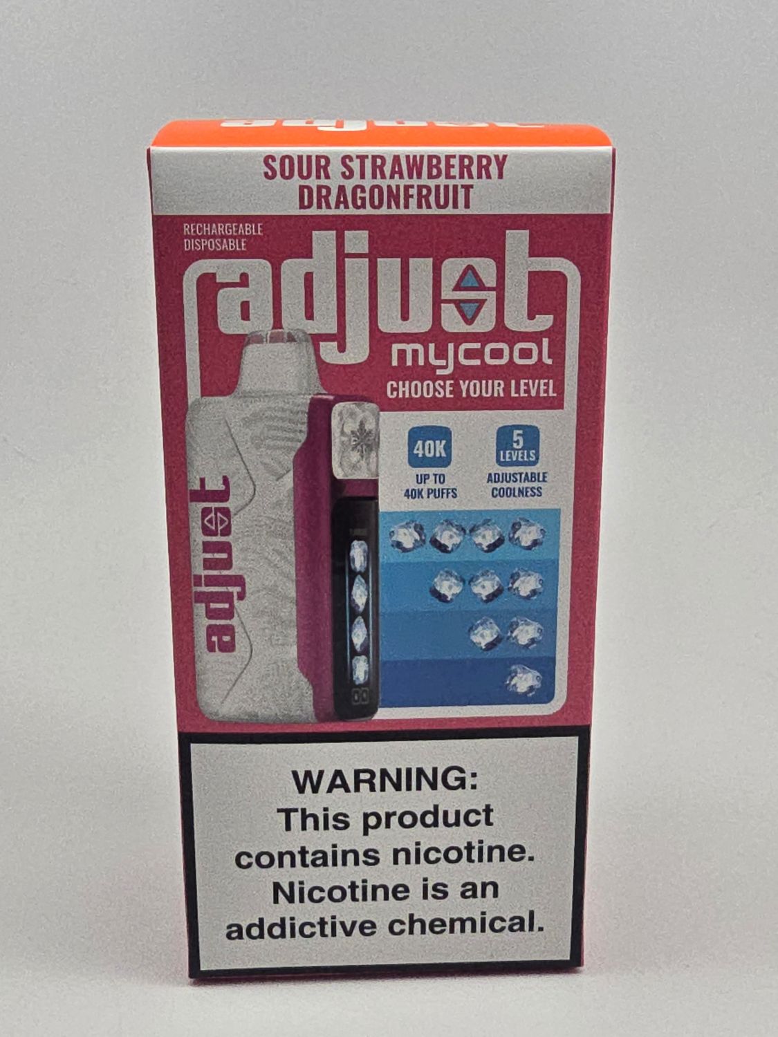 Adjust My Cool Disposable 40K Sour Strawberry Dragonfruit Adjust My Cool Disposable 40K Sour Strawberry Dragonfruit