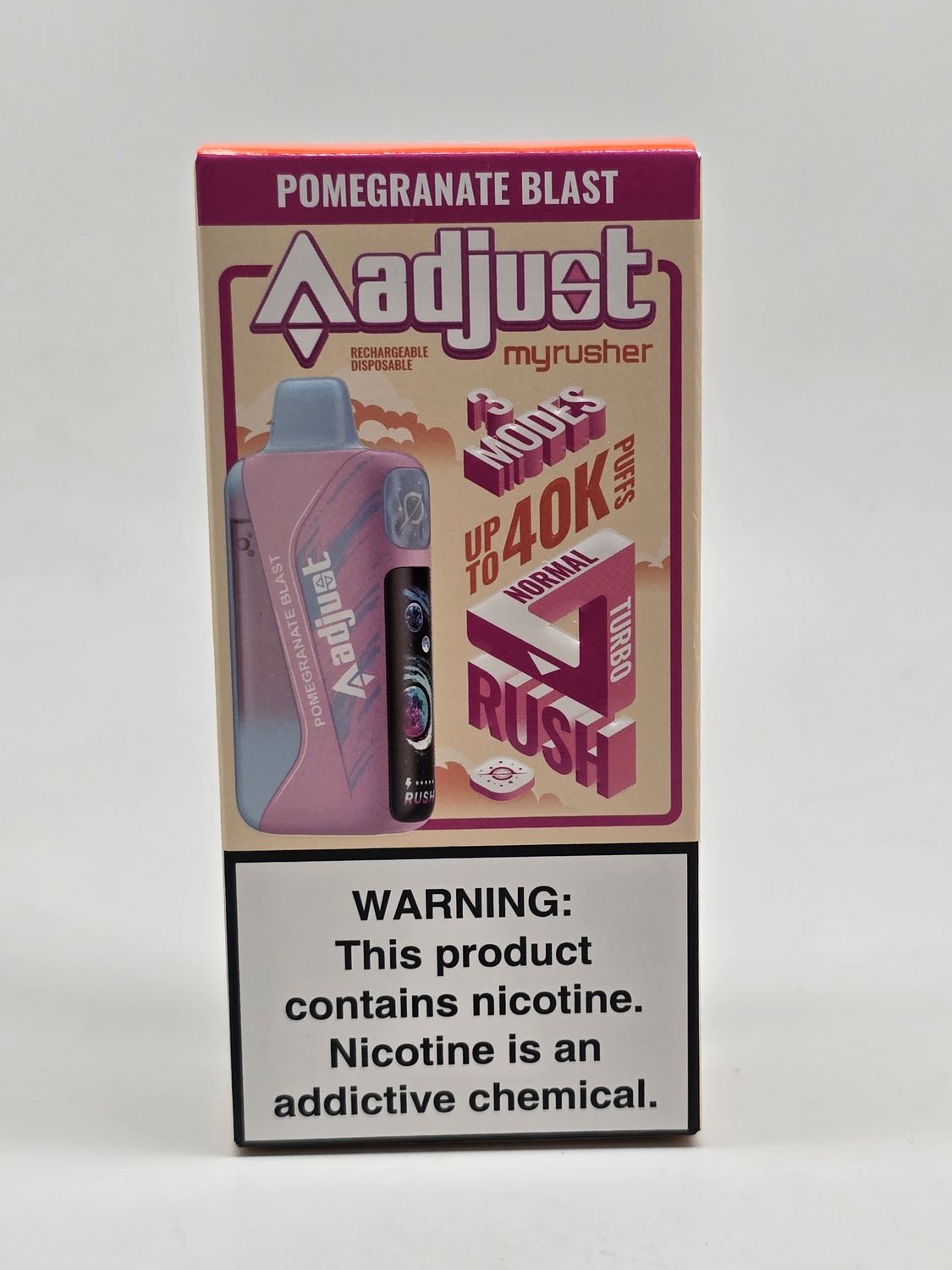 Adjust My Rusher Disposable 40K Pomegranate Blast Adjust My Rusher Disposable 40K Pomegranate Blast