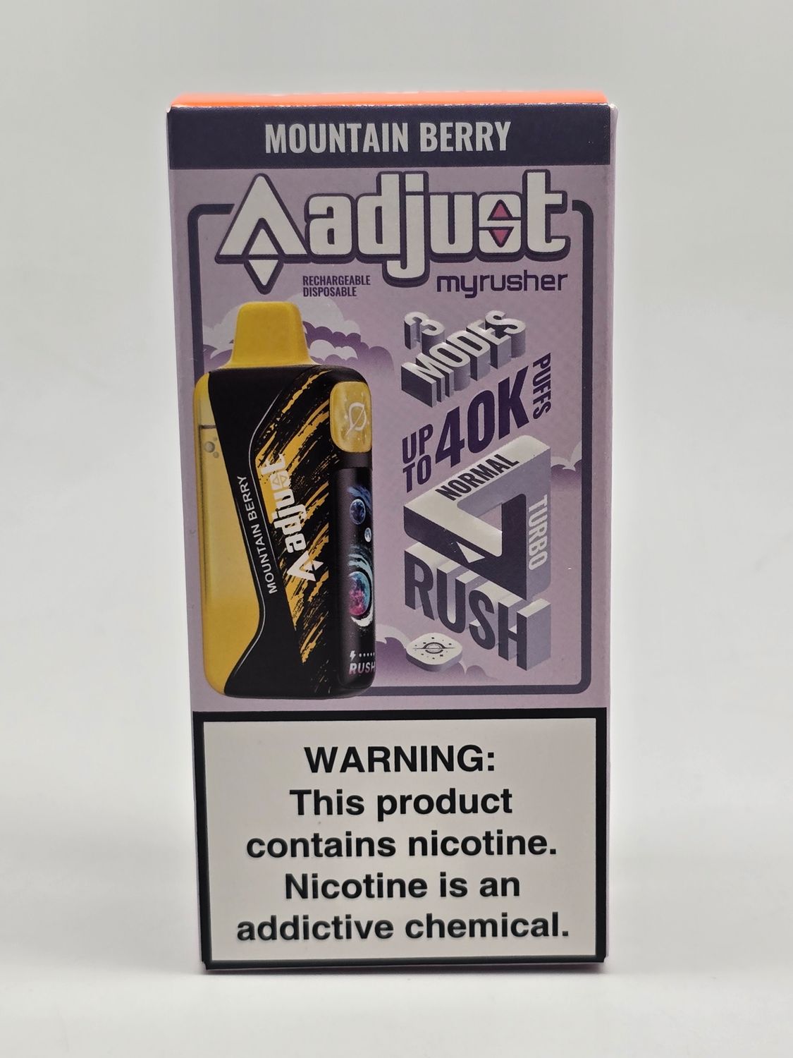 Adjust My Rusher Disposable 40K Mountain Berry Adjust My Rusher Disposable 40K Mountain Berry