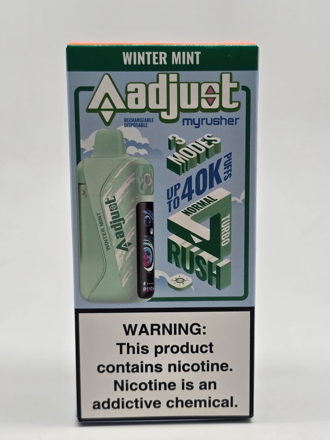 Adjust My Rusher Disposable 40K Winter Mint Adjust My Rusher Disposable 40K Winter Mint