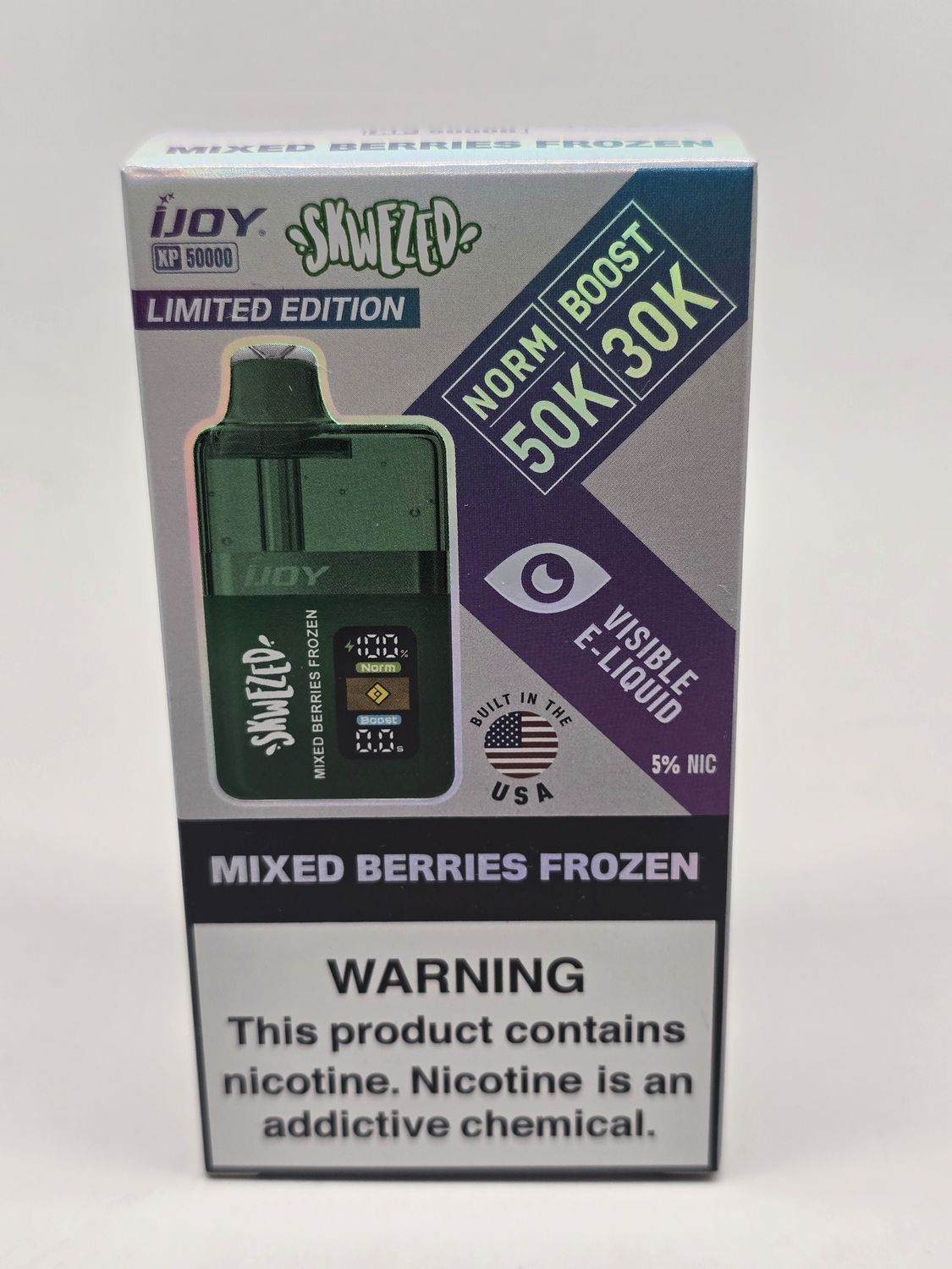 iJoy Xp50000 Disposable Skwezed Limited Edition Mixed Berries Frozen
