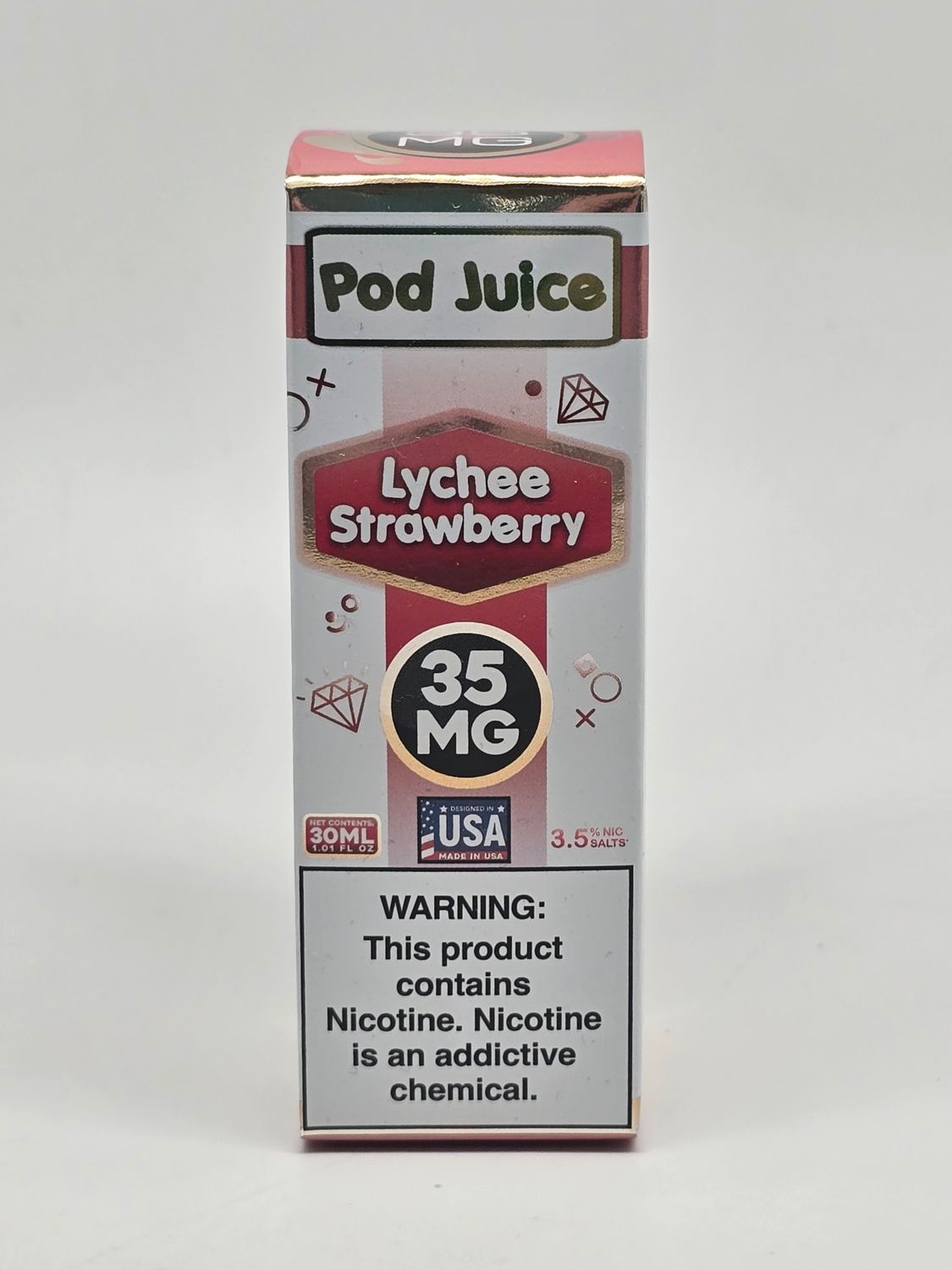 Pod Juice Salt 30ml Lychee Strawberry