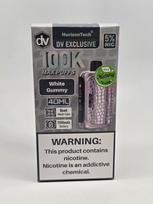 HorizonTech 100K Disposable White Gummy HorizonTech 100K Disposable White Gummy