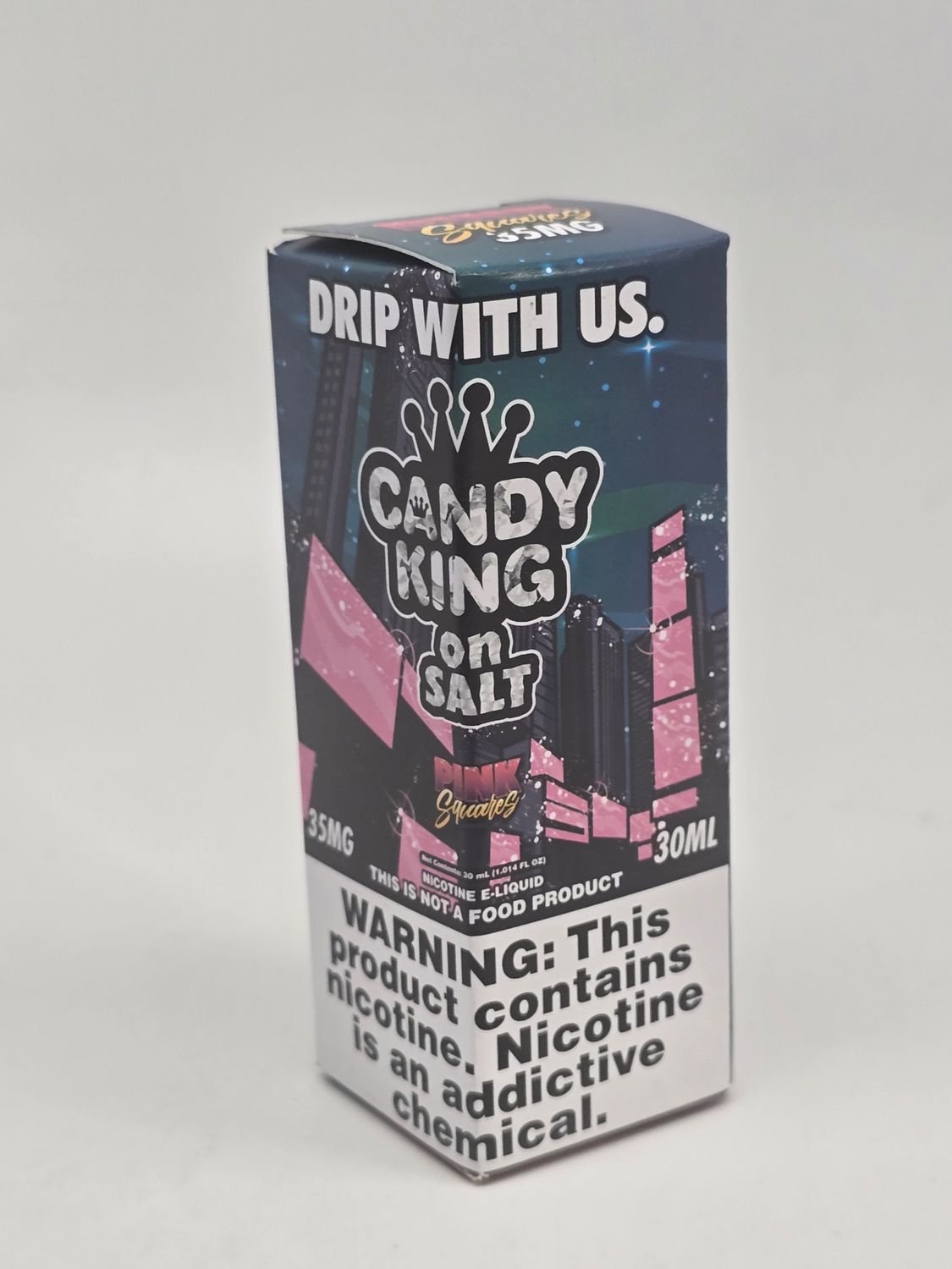 Candy King on Salt Pink Squares Candy King on Salt Pink Squares